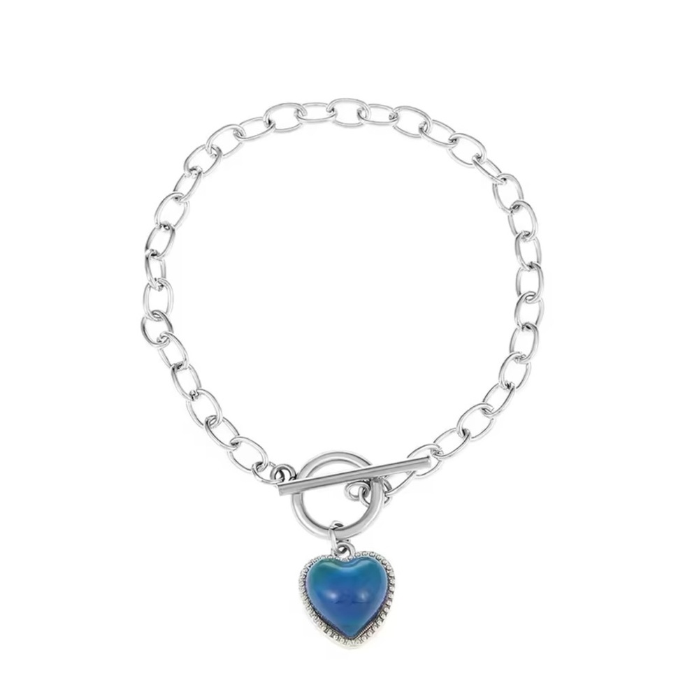 Mood Heart Charm Bracelet